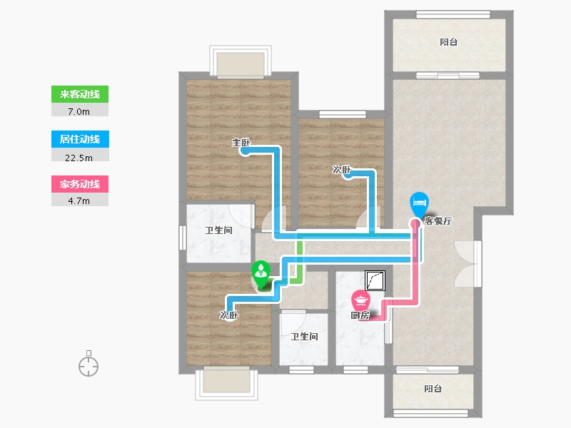 陕西省-宝鸡市-江河星城-98.10-户型库-动静线