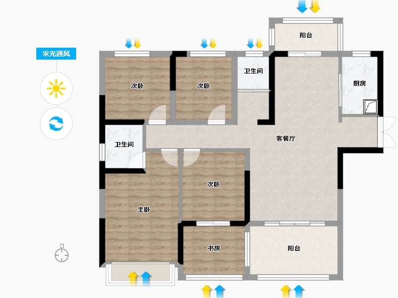 湖南省-怀化市-建鸿达-100.00-户型库-采光通风