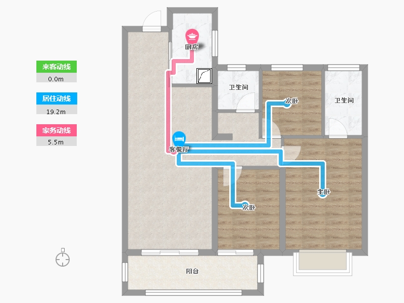 河南省-漯河市-天鑫丽水湾-84.00-户型库-动静线