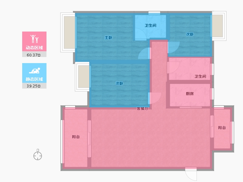 江西省-抚州市-学府壹号-100.00-户型库-动静分区