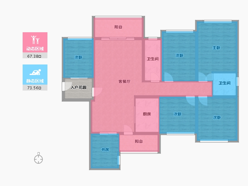 广西壮族自治区-贵港市-龙祥名居-94.00-户型库-动静分区