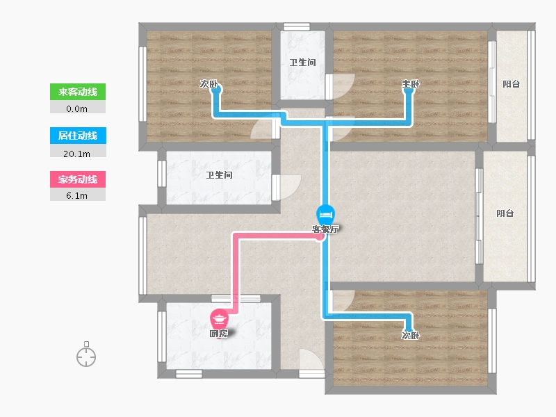 江苏省-徐州市-华天世纪-117.00-户型库-动静线