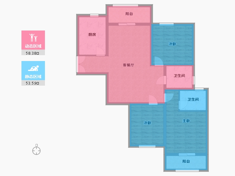 河南省-开封市-鼎立国际-100.00-户型库-动静分区