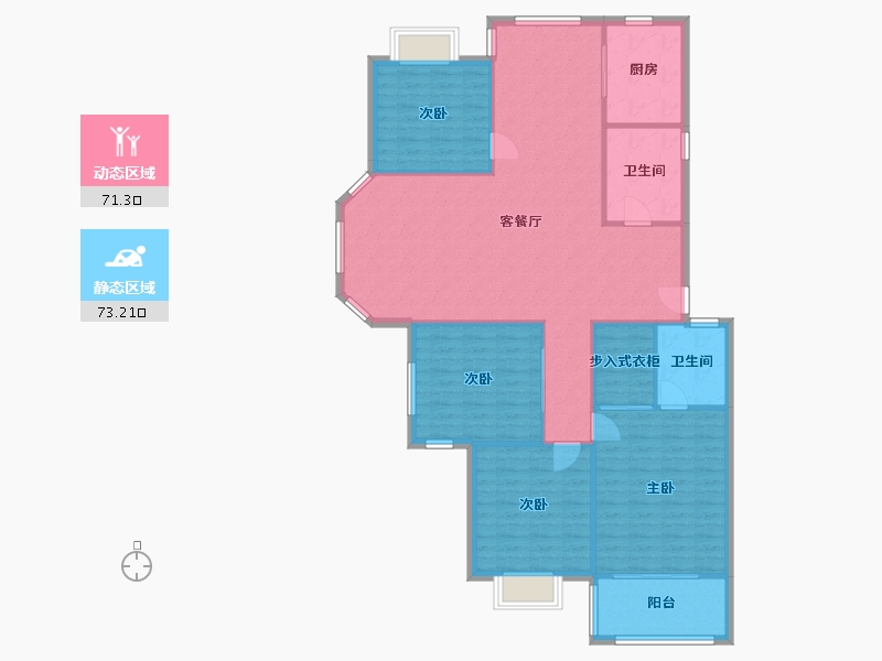 浙江省-绍兴市-碧水苑-西区-160.00-户型库-动静分区