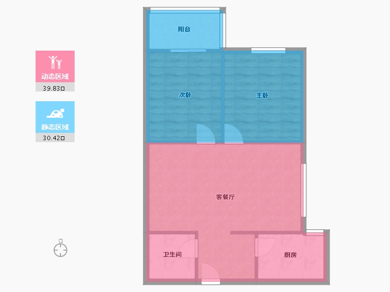 陕西省-西安市-唐韵三坊-80.00-户型库-动静分区