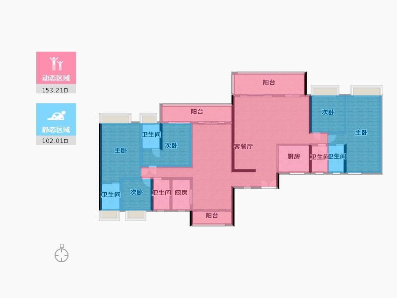 广东省-江门市-保利中心-111.00-户型库-动静分区