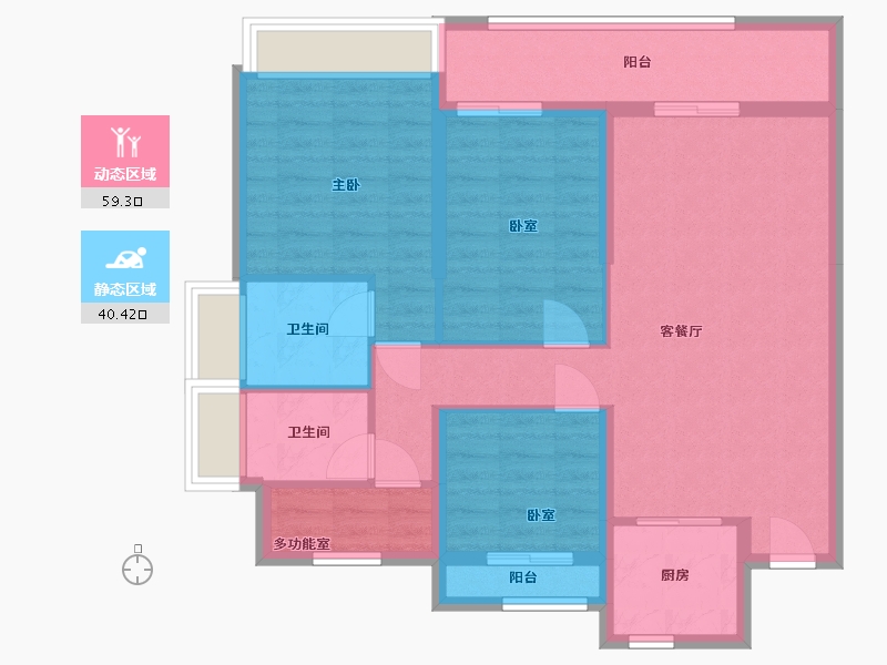 浙江省-温州市-怡和嘉苑-109.77-户型库-动静分区