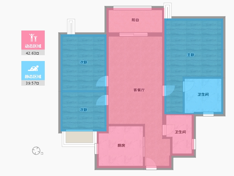 上海-上海市-鑫耀中城-73.00-户型库-动静分区