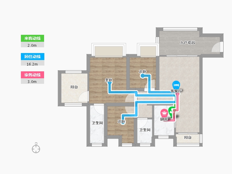 广东省-深圳市-嘉龙苑-60.27-户型库-动静线