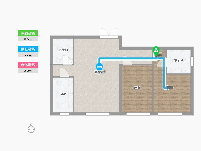 北京-北京市-第七街区-二区-72.59-户型库-动静线