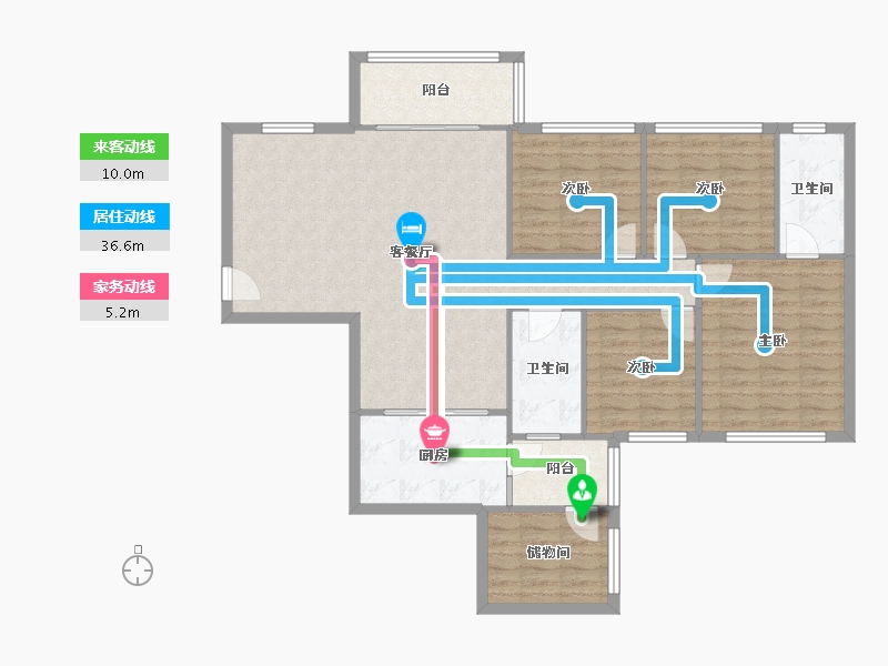 广东省-深圳市-佳兆业城市广场五期-114.50-户型库-动静线