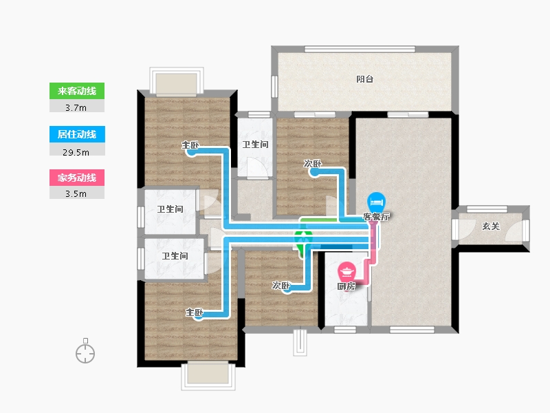 广西壮族自治区-来宾市-裕达盛世东方城-114.86-户型库-动静线