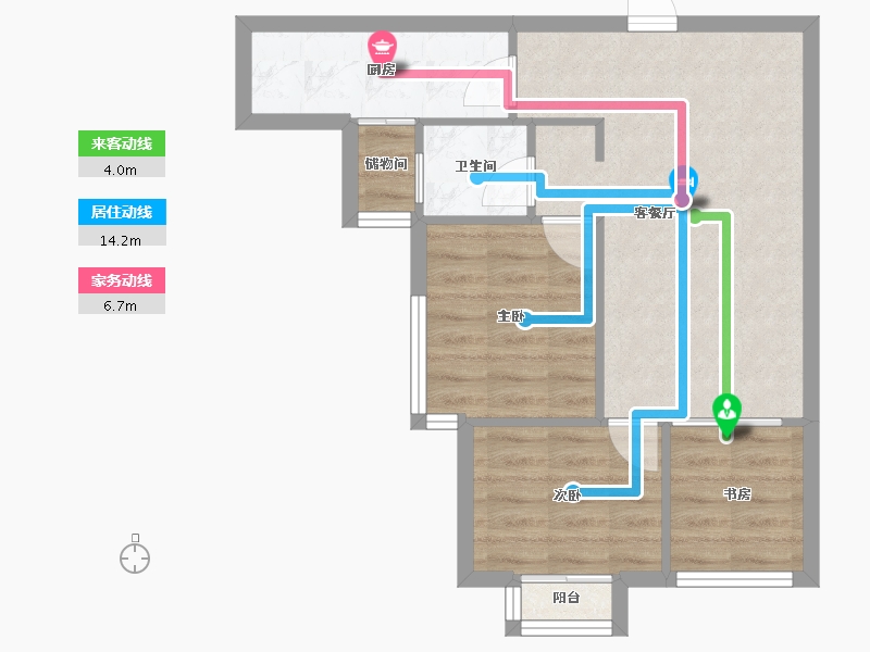 河北省-廊坊市-上上城第三季-72.00-户型库-动静线