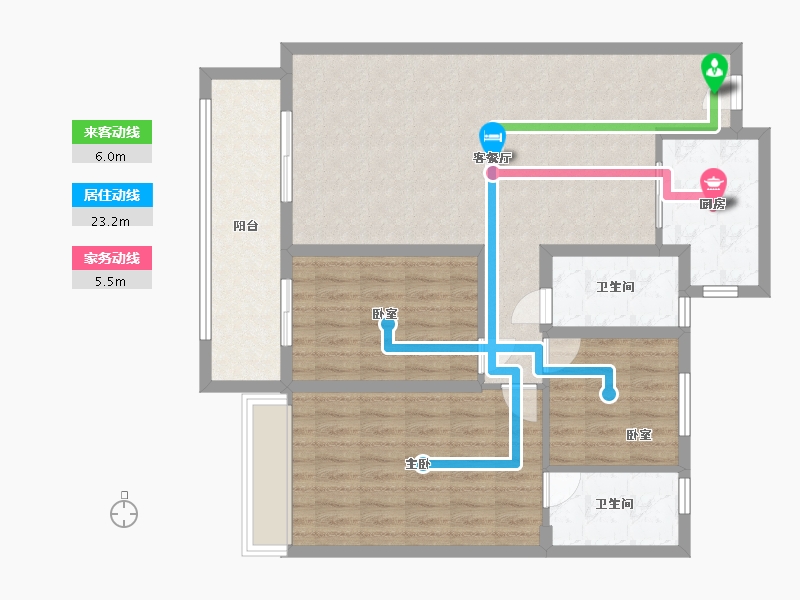 河南省-平顶山市-领创大地城-101.00-户型库-动静线