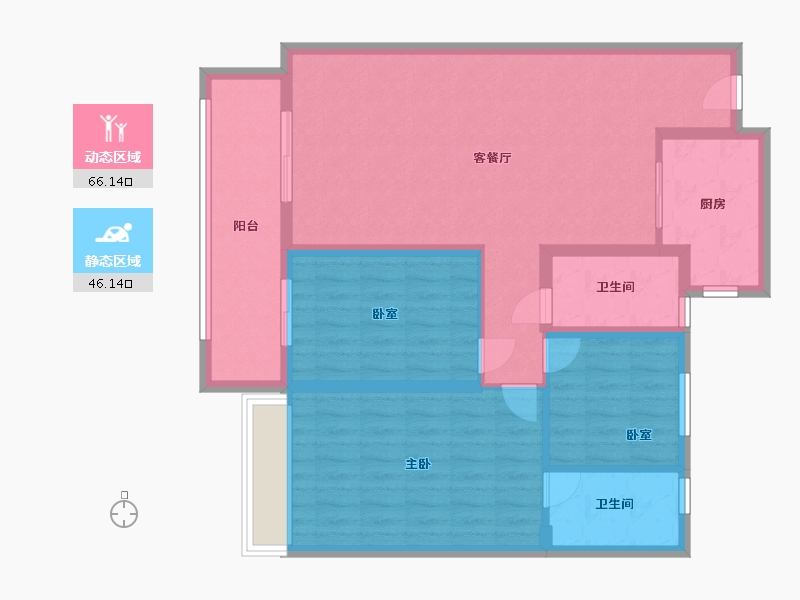 河南省-平顶山市-领创大地城-101.00-户型库-动静分区