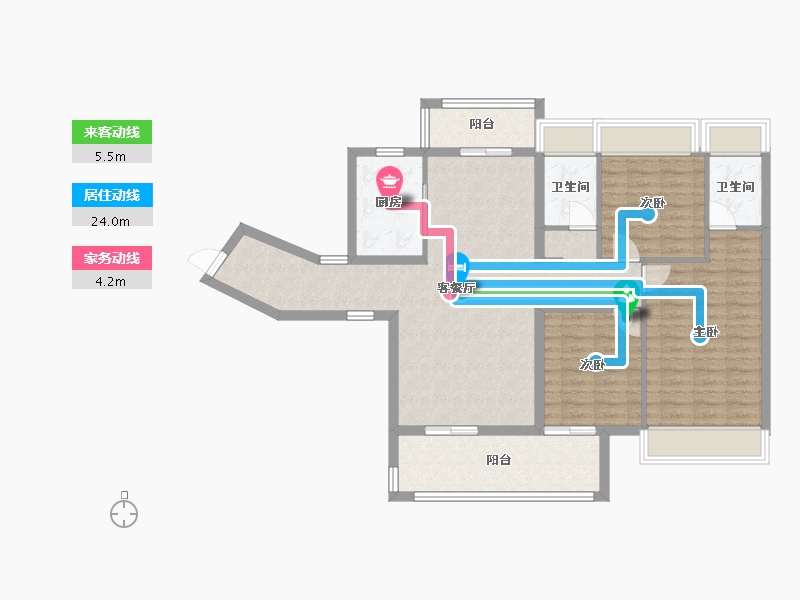 广西壮族自治区-玉林市-玉林碧桂园-120.00-户型库-动静线