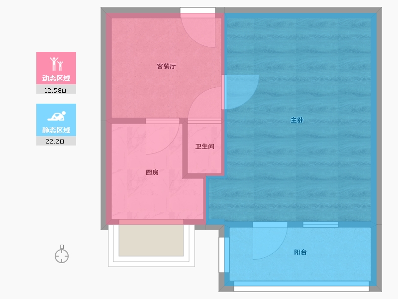 河北省-唐山市-龙华里-30.30-户型库-动静分区