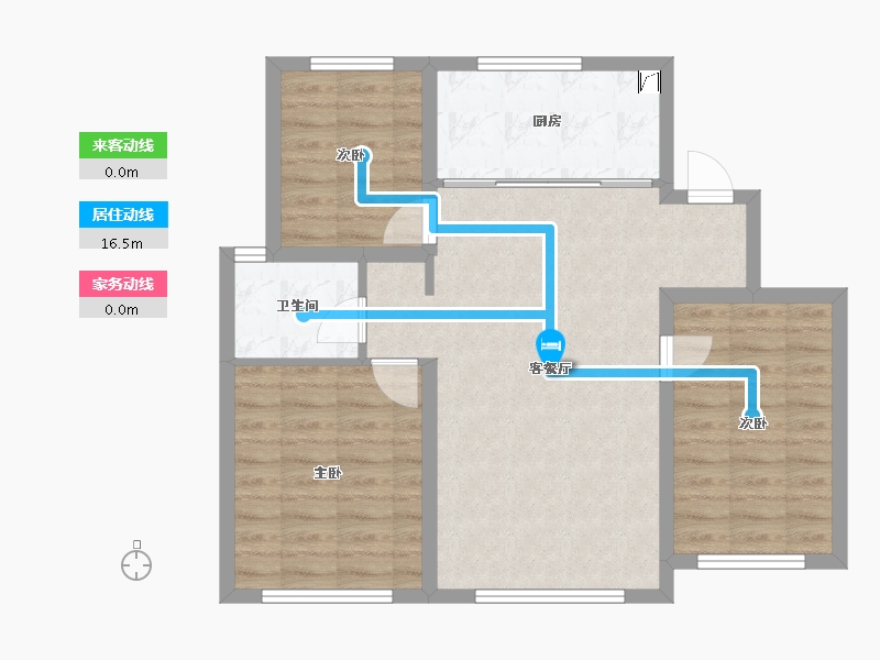 内蒙古自治区-赤峰市-朗润明珠-98.00-户型库-动静线