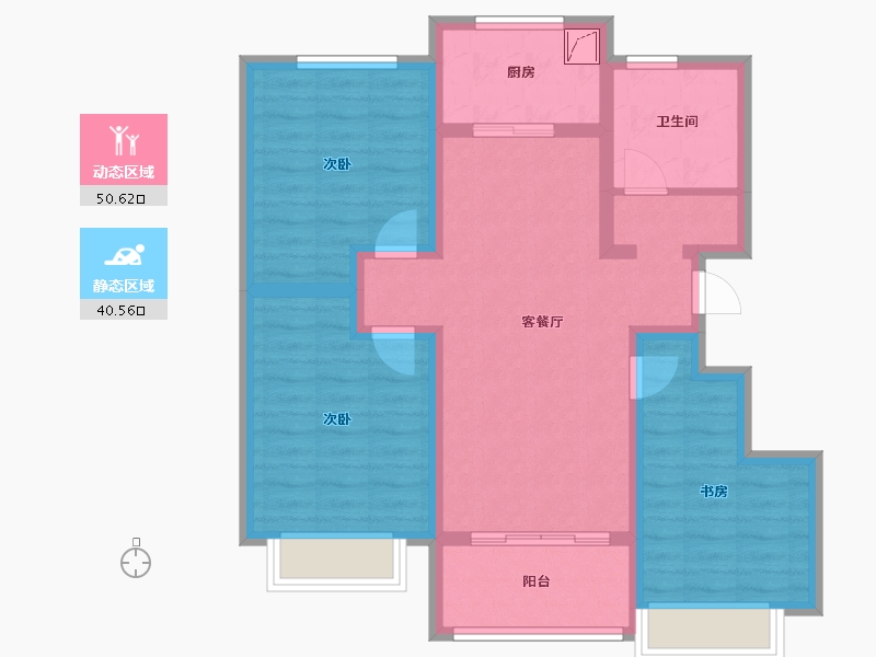 山东省-济宁市-阳光-80.00-户型库-动静分区