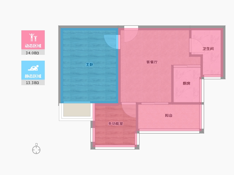 广东省-深圳市-嘉龙苑-41.96-户型库-动静分区