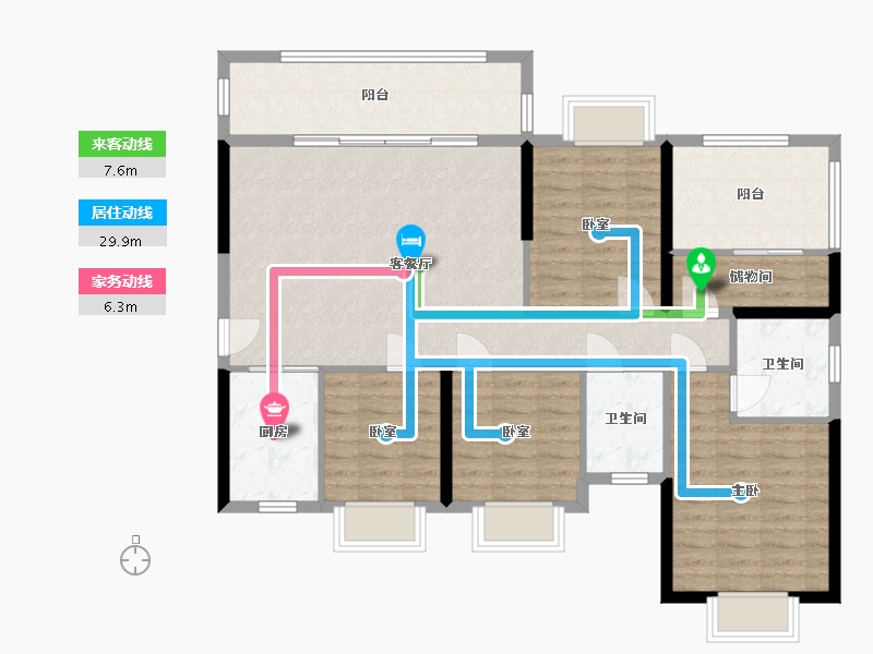 广西壮族自治区-来宾市-裕达盛世东方城-139.00-户型库-动静线