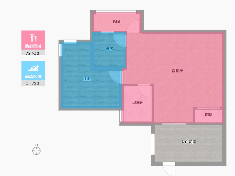 广东省-深圳市-万科清林径三期(千林山居)-61.18-户型库-动静分区