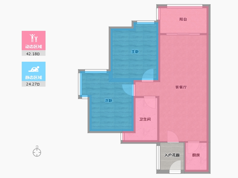 广东省-深圳市-万科清林径三期(千林山居)-62.24-户型库-动静分区