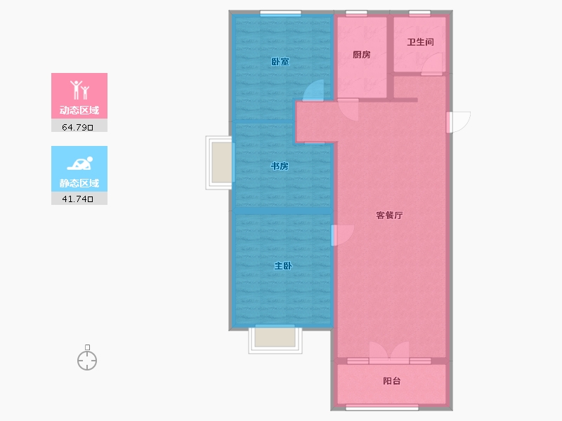 山东省-日照市-开元上城-96.00-户型库-动静分区