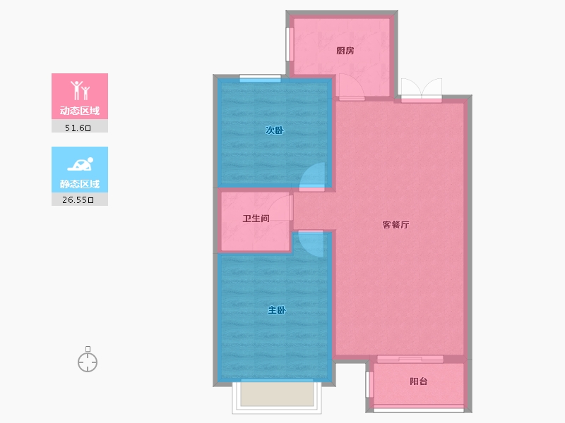 河北省-保定市-长润嘉业-70.00-户型库-动静分区