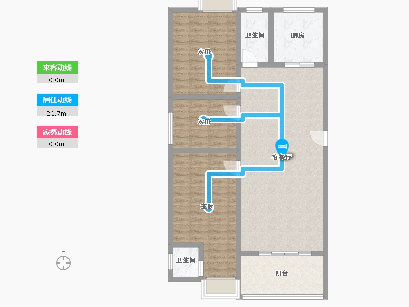 广东省-揭阳市-南山新村-125.00-户型库-动静线