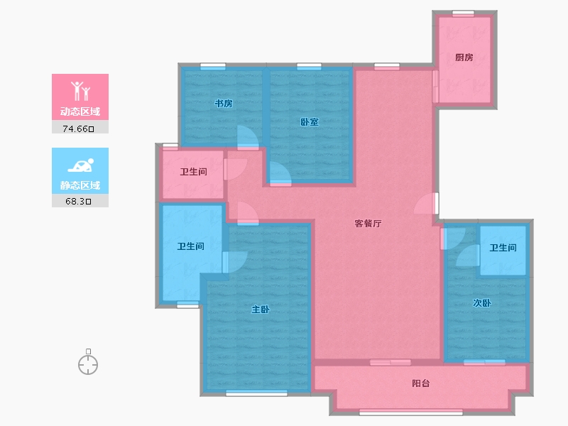 河北省-石家庄市-澳森观澜壹号-138.00-户型库-动静分区