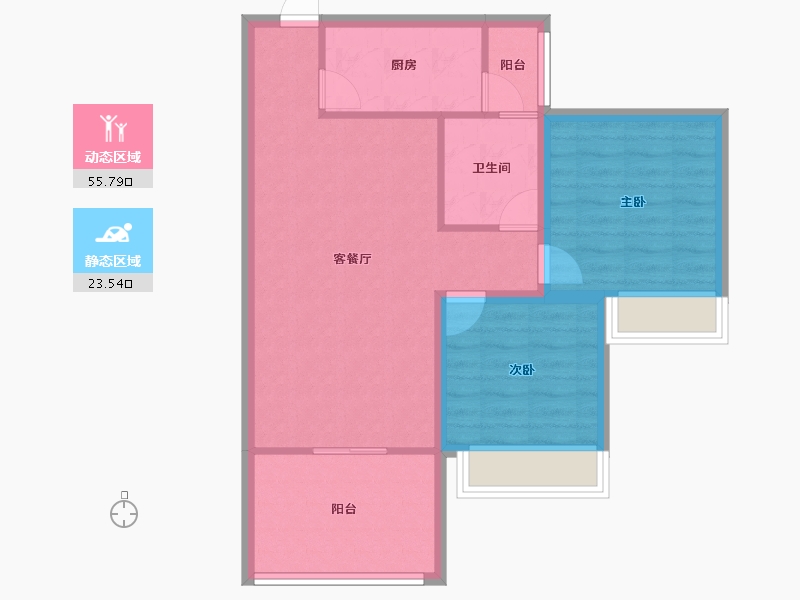 广东省-深圳市-武警新花园-71.22-户型库-动静分区