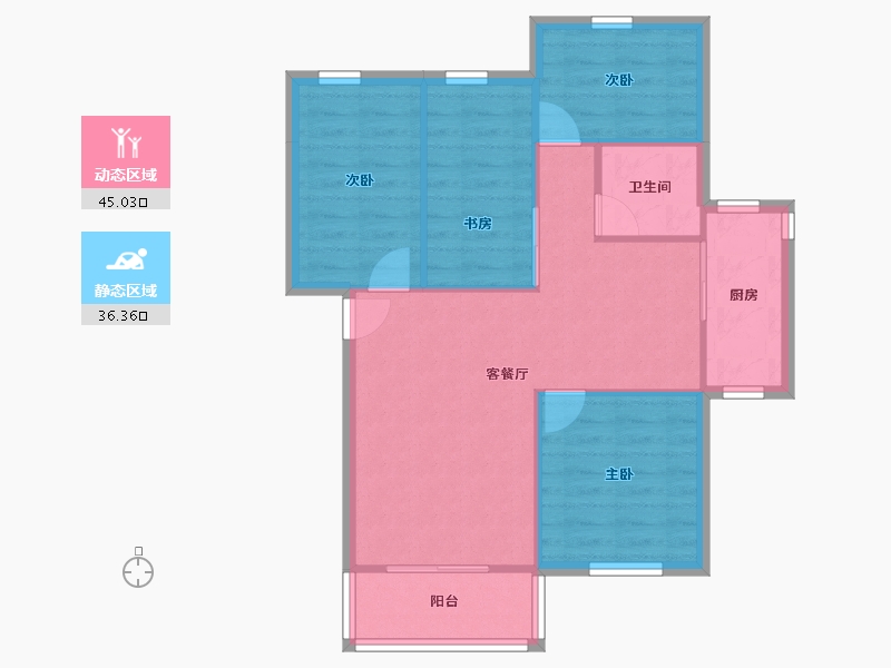 广东省-深圳市-新秀村北区-73.86-户型库-动静分区