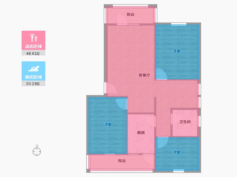 广东省-深圳市-新秀村北区-71.15-户型库-动静分区