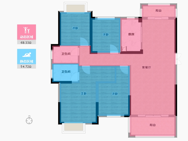 江西省-吉安市-江山里-110.00-户型库-动静分区