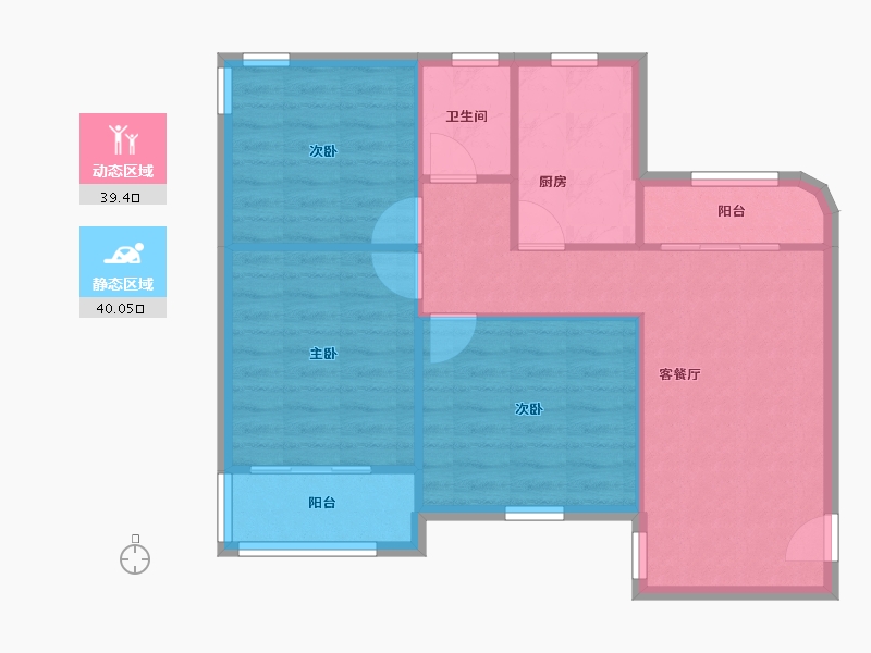 广东省-深圳市-港莲一村-72.15-户型库-动静分区