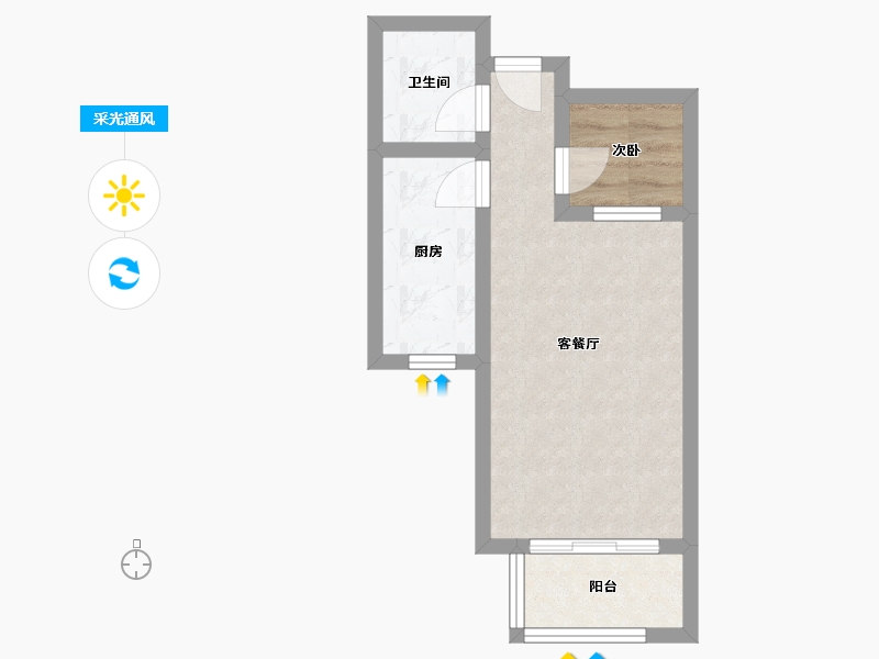 河北省-石家庄市-雅都园-40.85-户型库-采光通风