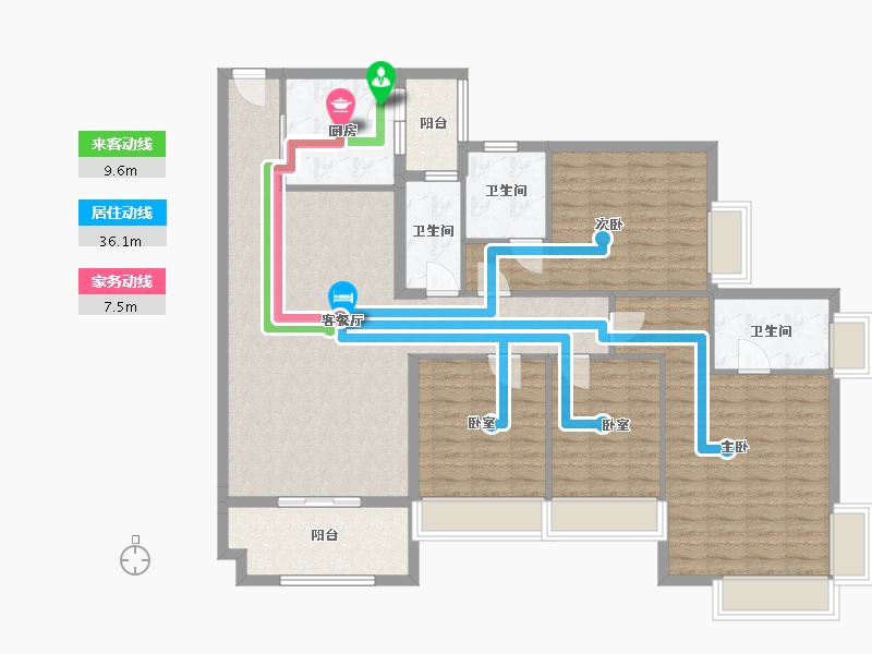 广东省-佛山市-君御海城-130.00-户型库-动静线