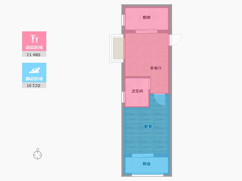 福建省-厦门市-后吴公寓-33.32-户型库-动静分区