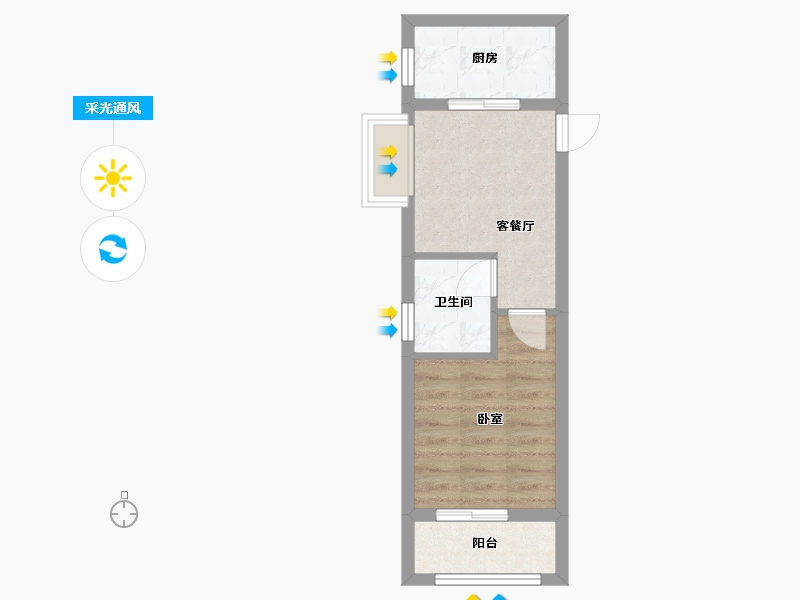 福建省-厦门市-后吴公寓-33.32-户型库-采光通风