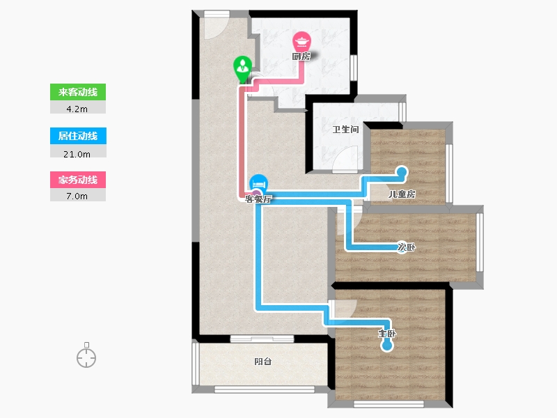 广东省-深圳市-雅庭居-88.00-户型库-动静线