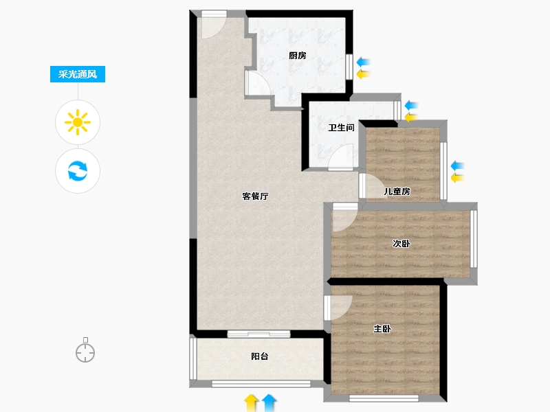 广东省-深圳市-雅庭居-88.00-户型库-采光通风