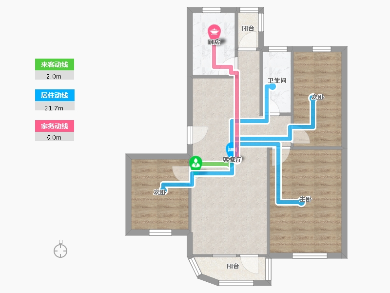 黑龙江省-鹤岗市-侨洲花园-70.18-户型库-动静线