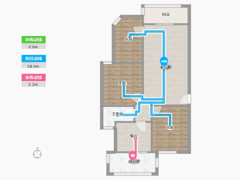 广东省-深圳市-新秀村北区-74.88-户型库-动静线