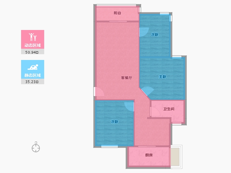 广东省-深圳市-新秀村北区-78.50-户型库-动静分区