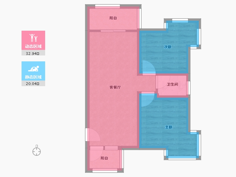 广东省-深圳市-松泉阁-46.07-户型库-动静分区