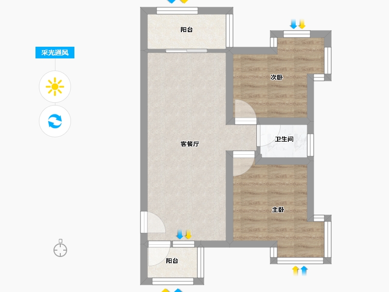 广东省-深圳市-松泉阁-46.07-户型库-采光通风