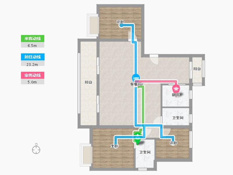 浙江省-绍兴市-和泰春和云镜-97.06-户型库-动静线