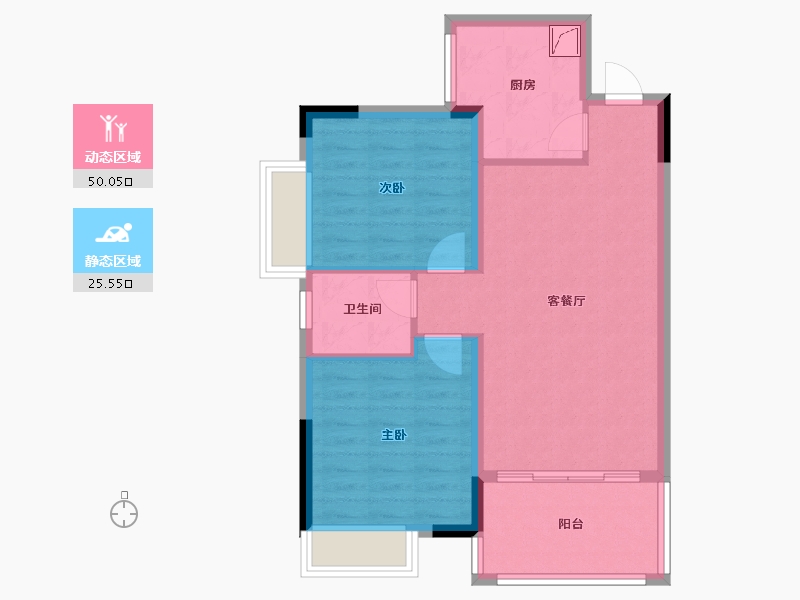 江西省-赣州市-正祥清华园-68.00-户型库-动静分区