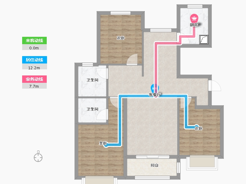 河北省-衡水市-紫御华府-90.00-户型库-动静线